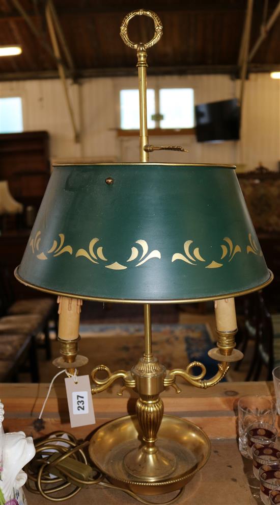 Brass double lamp